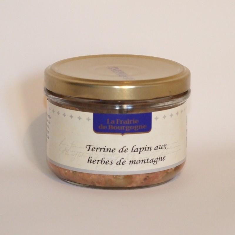 Terrine de lapin aux herbes de Montagne 180g