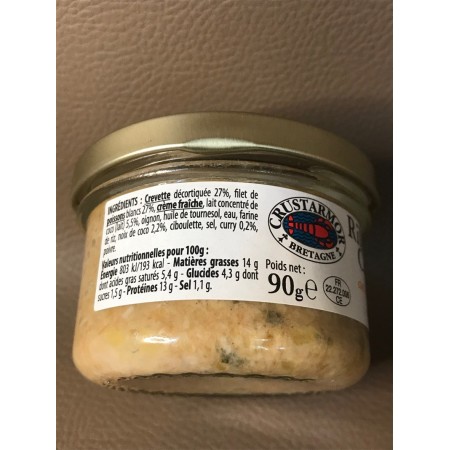 Rillette de crevette coco et curry
