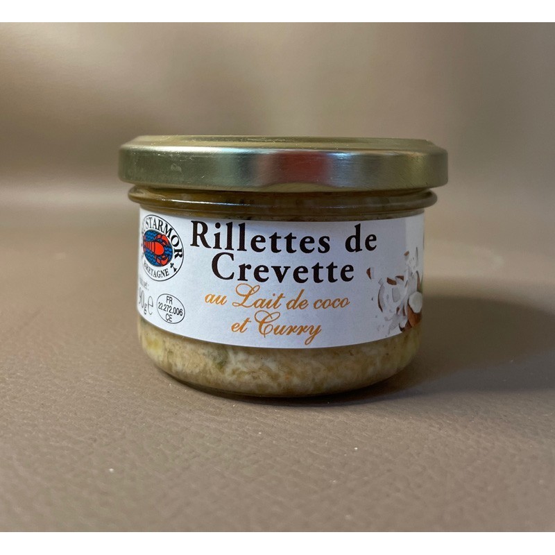 Rillette de crevette coco et curry